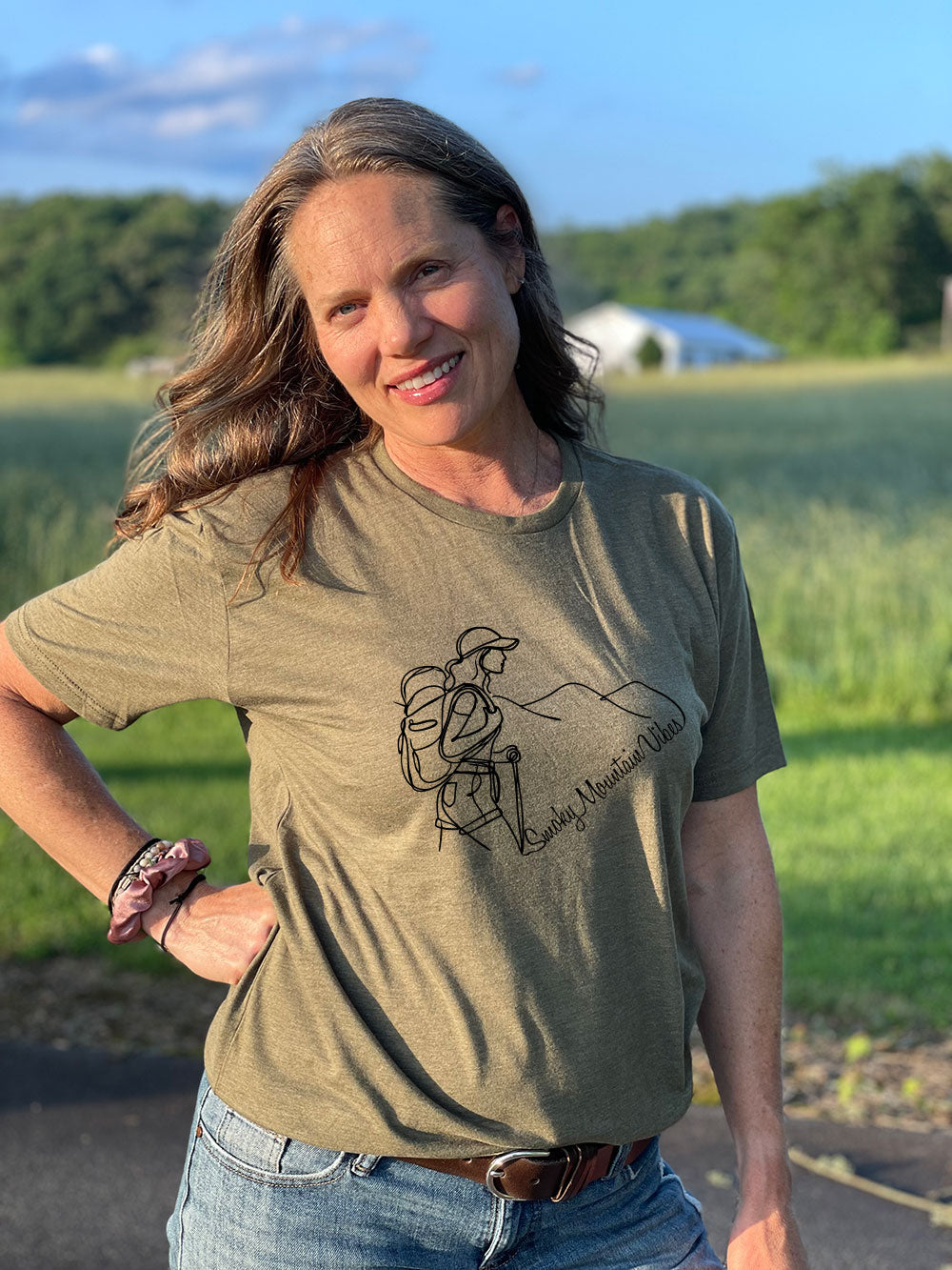 Smoky Mountains Hiking shirts Blue Ridge Mountains Hiker Shirts