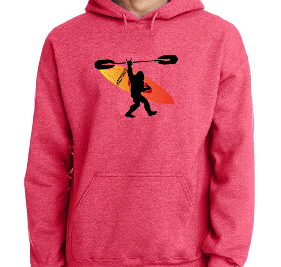 Bigfoot and Kayak Hoodie