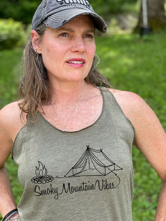 Home Is Where the Tent Is – Military Green - Smoky Mountain Vibes