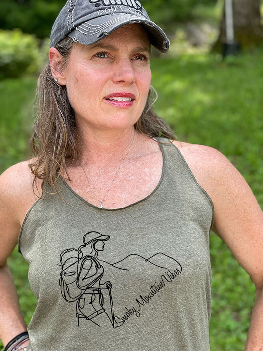 smoky mountains blue ridge mountains hiker hiking shirts